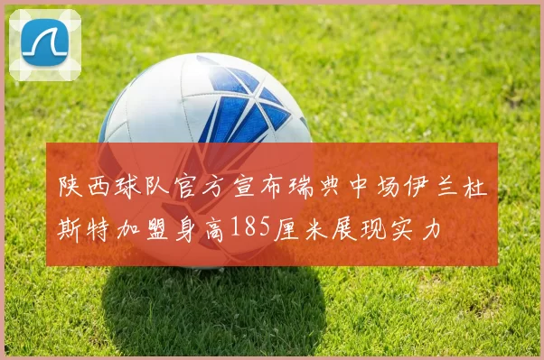 陕西球队官方宣布瑞典中场伊兰杜斯特加盟身高185厘米展现实力